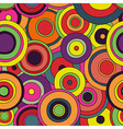 psychedelic circles seamless pattern vector image