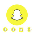 astana kazakhstan -10 july 2020 snapchat icon vector image vector image