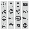black car service set vector image vector image