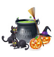 happy halloween cartoon vector image