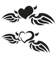 heart tattoos vector image