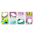 trendy editable set templates for social media vector image vector image