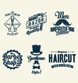 vintage barber shop vector image