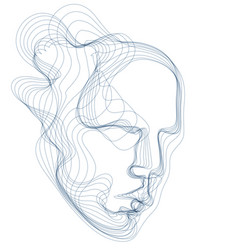 Digital soul machine artificial intelligence Vector Image