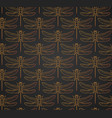 dragonfly pattern seamless vector image
