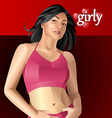 girly vector image