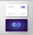 infinity symbol with modern gradient abstract vector image