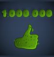 green slime like vector image
