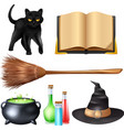 halloween magic set vector image