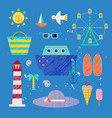 summer colorful travelling vector image