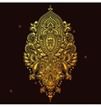 bohemian indian mandala towel print vintage henna vector image