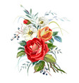 bouquet roses vector image