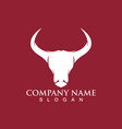 bull horn devil logo image vector image vector image