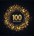 100 years anniversary isolated design vector image vector image