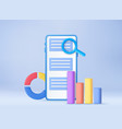 3d seo optimization stock trading vector image vector image
