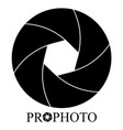 camera diagrams logo in black tone vector image vector image