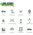 future line icons vector image