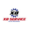 x b service protection logo designs vector image vector image