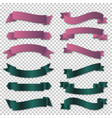 complete set banners and ribbons vector image vector image