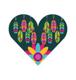 retro hippie style vector image vector image