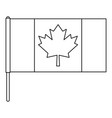 Canada flag icon outline style Royalty Free Vector Image