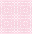 seamless pattern with white polka dots on pink vector image