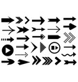 set of different arrows vector image