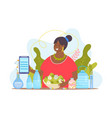 water balance woman composition vector image vector image
