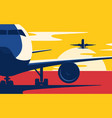 air traffic flat style vector image