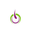 hair logo vector image
