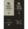 trendy retro vintage insignias - badges set vector image vector image