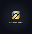 home realty company gold logo vector image