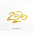 2020 happy new year background big gold vector image vector image