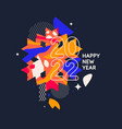 abstract elements in modern style a template vector image