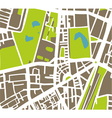 abstract city map vector image