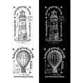 trendy retro vintage insignias - badges set vector image vector image