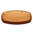 wooden board wild west style button for game vector image