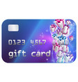 gift card vector image vector image