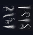 cold wind air streams realistic winter breath vector image vector image