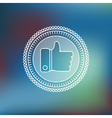 like label in outline style vector image vector image