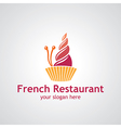 french restaurant vector image