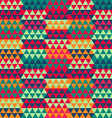 retro triangle seamless pattern vector image