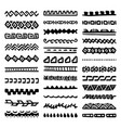 borders collection in ethnic style vector image