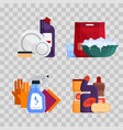 cleaning service set house tools vector image vector image