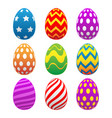 colorful painted easter eggs vector image vector image