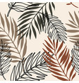 lush tropics foliage background tropical seamless vector image vector image