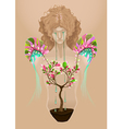 i am beautiful vector image