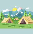 cartoon nature national park vector image