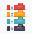 infographics four options vector image