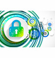 protection concept protect mechanism system vector image